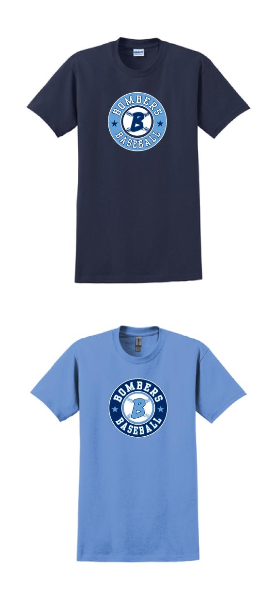 Cotton T-Shirt (Navy Or Carolina Blue)