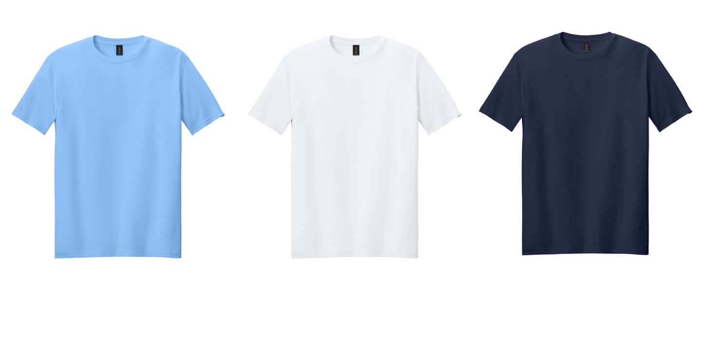 Cotton T-Shirt (Navy, White or Carolina Blue)