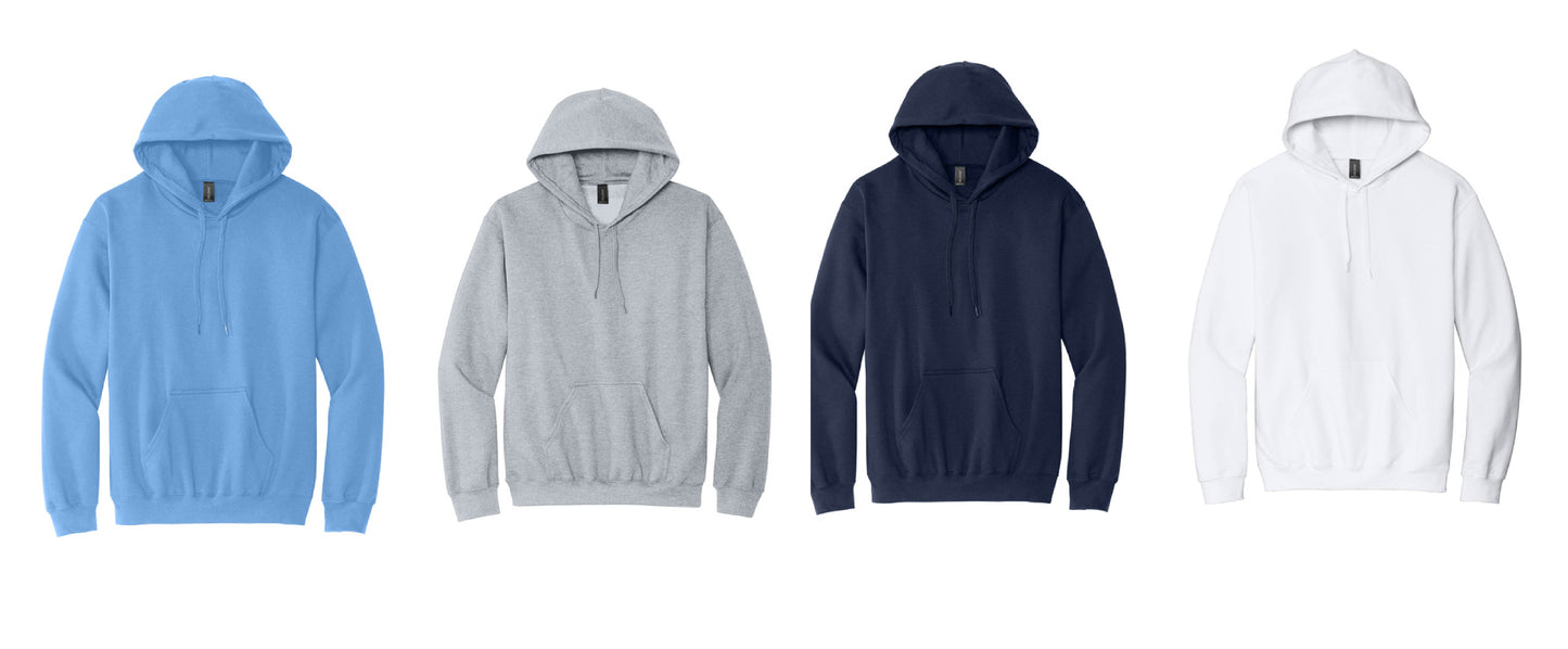 Hooded Sweatshirt (Navy, White, Grey or Carolina Blue)